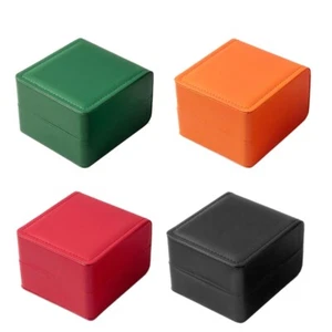 Stylish PU Leather Watch Travel Case Portable Waterproof Accessory Storage Box - Picture 1 of 12