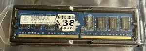 Nanya 2GB 2Rx8 PC2-6400U-666-13-E1-800 SDRAM Desktop Memory RAM - Picture 1 of 1