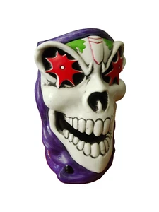Grave Digger Monster Truck Racing Jam Purple Skull Mug 3D Scary Face Halloween - Picture 1 of 9
