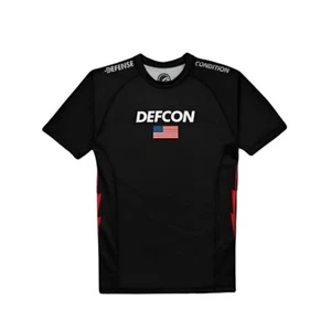 Defcon x Shoyoroll SS Rash Guard Black BJJ Jiu Jitsu MMA Training Gear - Picture 1 of 7