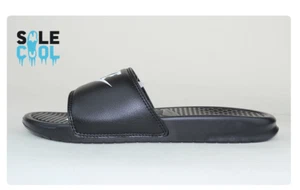 Nike Benassi JDI Black/White Men's Slides Sandals 343880-090 - Picture 1 of 6