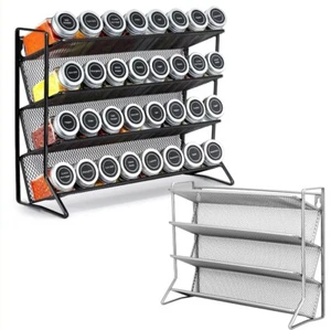 Gewürzregal 2PC Stehend Wand Gewürz Organizer Gewürzregal Wand Gewürzregale - Bild 1 von 14