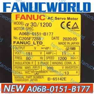ONE NEW Fanuc A06B-0151-B177 Servo Motor - Picture 1 of 9