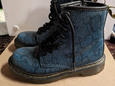 Botas Air Walk para Niños Doc Martens US 13 Azul Piel de Serpiente  Foto 1 de 4