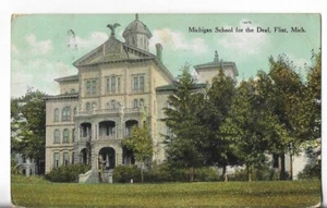 Vtg Postcard - Michigan School for the Deaf - Flint, Michigan 1909 - Picture 1 of 2