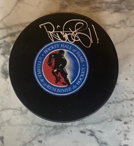 Daniel Alfredsson Ottawa Senators, Signed Hockey Hall Of Fame Puck & COA - Picture 1 of 1