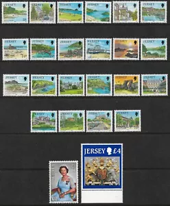 1989-96 Jersey Sg 468/491c Jersey Scenes Definitive Set of 26 Unmounted Mint - Picture 1 of 2
