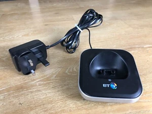BT BT7610 Cordless Telephone Additional Charging Base Black/Silver & PowerSupply - Photo 1/4