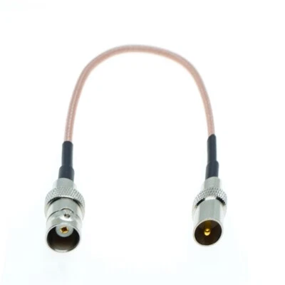 BNC Female to IEC DVB-T PAL TV Male Connector Coaxial RF Jumper RG316 Cable - Image 1 of 3