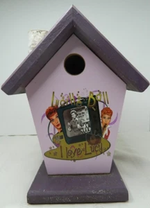 I Love Lucy Birdhouse Lucille Ball Purple Birdhouse For I Love Lucy Fans 10X8X7" - Picture 1 of 11