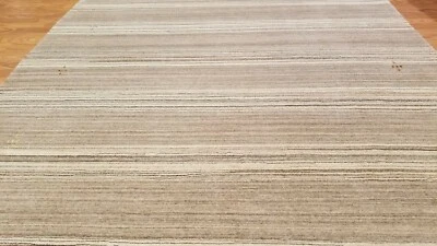 Alfombra Nepal moderna de lana anudada a mano 6 x 9  Foto 1 de 4