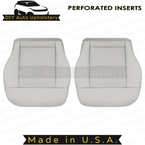 2010-2013 For Mercedes E200 Driver/Passenger Bottom Leather Seat Covers Ash Gray - Picture 1 of 12