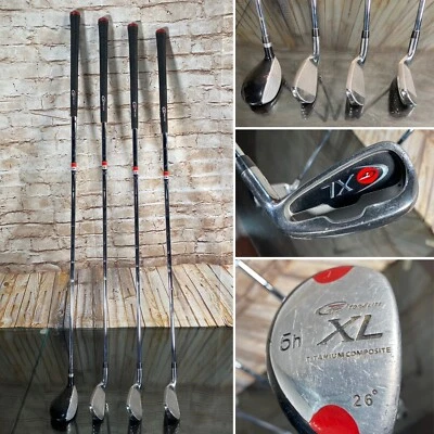 TOP FLITE XL 4pc Men's RH Iron Set 5-Hybrid 6 7 8 Stiff Steel Shaft 37" 7-Iron - Image 1 of 4