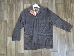 High Sierra Mens Corduroy Shacket Gray Size Medium Y2K Still With Tag! - Picture 1 of 9