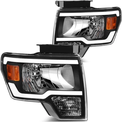 Fits Ford F150 2009-2014 Headlights Assembly Pair Driver + Passenger Sides - Image 1 of 4