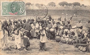 Mali - Nerertal - Kostümtrommel - Publ. Fortier 1056 - - Mali - Vallée du Nig - Bild 1 von 2