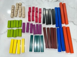 Holz Cuisenaire farbige Stäbe 74 Stück - Bild 1 von 2