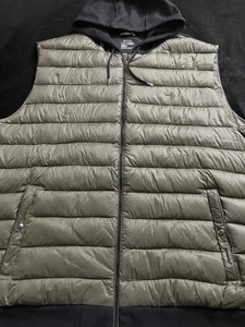 Polo Ralph Lauren Hooded Puffer Vest Olive Green 3xb - Picture 1 of 5