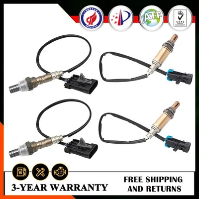4X Upstream + Downstream O2 Oxygen Sensor For Chevy Silverado GMC Sierra 1500 - Imagem 1 de 4