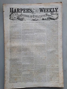 Harper's Weekly - February 28, 1857 - Vol. 1 No. 9 issue - Picture 1 of 3