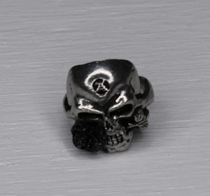 Anillo Calavera Demi Alquimista Talla 11 Alquimia Gótico Peltre Inglés - Imagen 1 de 3