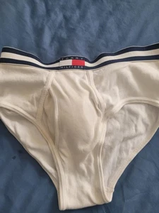tommy hilfiger mens briefsclasic white scaly/chav /traidie lad white size 30 - Picture 1 of 1