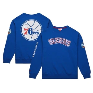 Mitchell & Ness Philadelphia 76ers Hardwood Classics Sweatshirt Men Sz Large - Picture 1 of 6