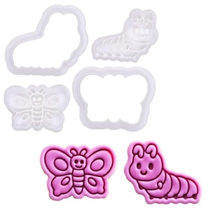 Butterfly Dreams - Mini 2" Cookie Cutter & Stamp Set - Cute Caterpillar & But... - Picture 1 of 5