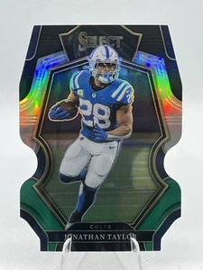 2022 Panini Select - [Base] - Black & Green Prizm Die-Cut #144 - Jonathan Taylor - Bild 1 von 2
