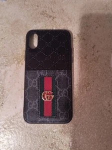 Gucci iPhone X Case with Front Pocket - Picture 1 of 2