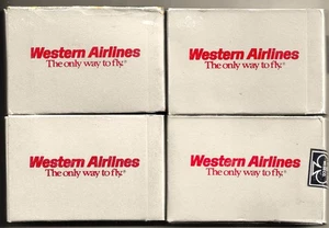 Weatern Airlines playing cards (4 complete decks) - Picture 1 of 1