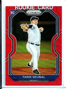 Tarik Skubal 2021 Panini Prizm # 236 Red Wave *Rookie* RC # d 86/99 Tigers - Picture 1 of 3