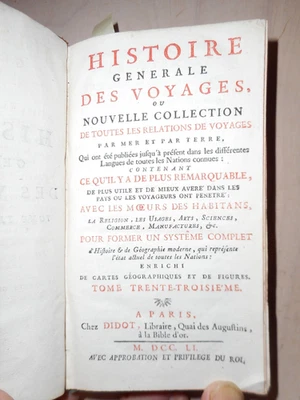 1751 - Histoire Generale Des Voyages - Photo 1/4