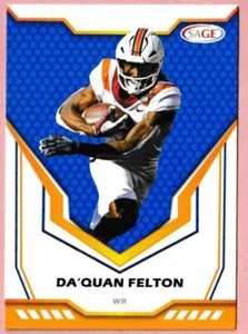 2024 Sage Football Low Series Blue Da'Quan Felton #79 Virginia Tech - Picture 1 of 3