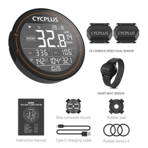 CYCPLUS M2 GPS Bicycle Computer Wireless ANT+ Bluetooth Waterproof Speedometer - Picture 1 of 21