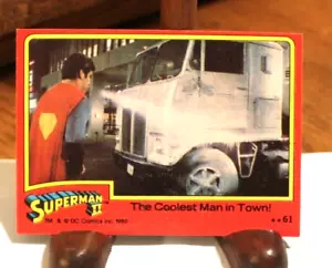 1980 Topps Superman II Movie Card #61 The Coolest Man in Town - Picture 1 of 2