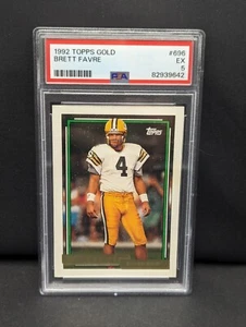 Brett Favre Topps 1992 Gold PSA Graded #696 - Picture 1 of 2