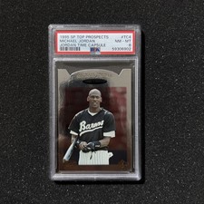 1995 UD SP Top Prospects MICHAEL JORDAN #TC4 - GRADED PSA 8 - TIME CAPSULE CARD