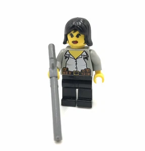 LEGO Alexis Sanister minifigure Adventurers 5975 5955 mini figure Dino Island - Picture 1 of 4