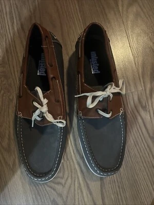 Zapatos informales gris y marrón con ribete blanco sin listar por Kenneth Cole para hombre 13 M. Foto 1 de 3