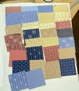 Confezione Charm Quadrati 32-5" Tessuto Cotone - Trapuntino - Foto 1 di 7