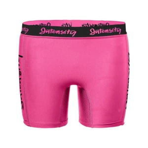 Intensity Youth Girls 5" Stolen Base Fastpitch Low Rise Pink Black Slider Shorts - Picture 1 of 6