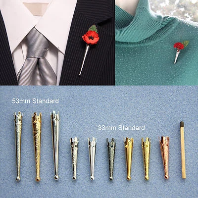 UNBRANDED - HANDMADE "Poirot" 1930s style posy holder lapel pin/brooch vase for corsage*boutonniere