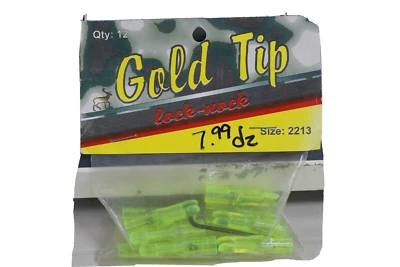 Gold Tip Lock-Nock - Size 2213 - 1 Dozen - Green - Image 1 of 3