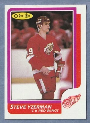1986-87 OPC O-PEE-CHEE Single Steve Yzerman Detroit Red Wings #11 - Image 1 of 2