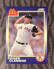 RARE 1990 Score Mcdonald’s #18 Roger Clemens NRMT - see pictures to ￼appreciate