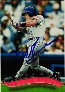Todd Greene Signed 1997 Topps Stadium Club Autographed MLB Baseball #112