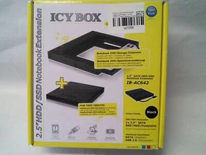 CARCASA ICY BOX SSD/HDD Kit de expansión Adaptador para HDD/SSD de 2,5 pulgadas en Slimline  - Imagen 1 de 3
