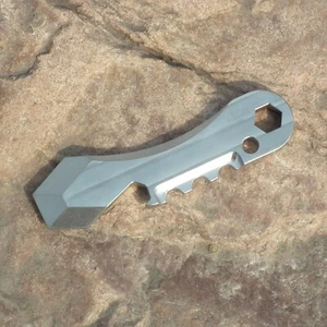 Titanium pry bar EDC opener key chain necclace pendant muliti tools lever - Picture 1 of 5