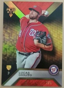 2016 Topps Triple Threads Lucas Giolito Rookie Ruby Red Parallel 1/1 RC SSP SOX - Bild 1 von 2